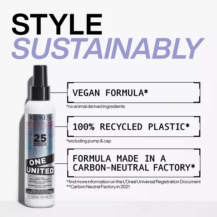 Redken vegan formula in recycled plastic