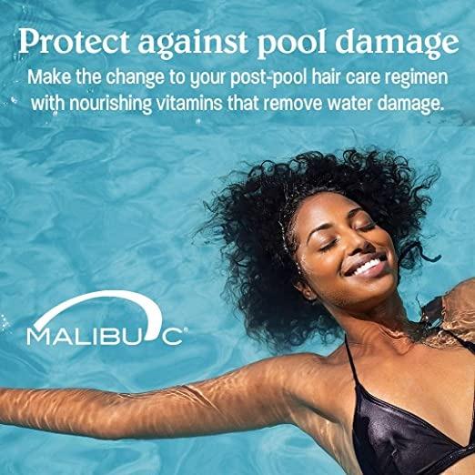 Malibu C protect against pool damage girl in kennewick pool