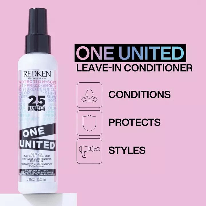 One united conditioner protects and styles