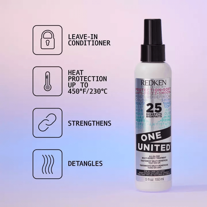 leave-in conditioner and heat protection from Redken
